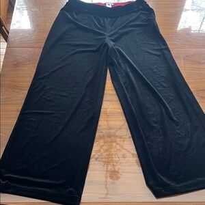 John Mark Red and Black Velvet Pants